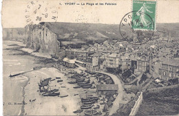 CPA - Yport - La Plage Et Les Falaises - Yport