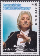 Uruguay, 2014, Mi 3373, Famous Uruguayan Personalities Maestro Federico Garciá Vigil, 1v, MNH - Musique
