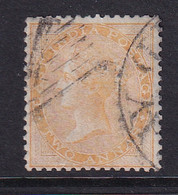 India: 1856/64   QV    SG43    2a     Yellow     Used - 1854 Compagnie Des Indes