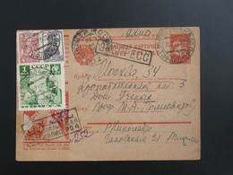 Soviet Agitation Card # 223 1936 - Cartas
