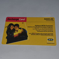 NIGERIA-(NG-MTN-REF-0011A)-recharge Card-girl And Boy-(2)-(N 400.00)-(8079-7608-9794)-used Card+1card Prepiad Free - Nigeria