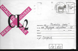 BULGARIE Lettre Anes - Donkeys