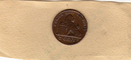 Monnaies  BELGIQUE 2 Centimes Lion Monogramme De Léopold Ier 1861 Cuivre En TB+ - 2 Cents