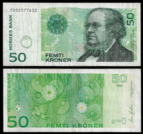 NORWAY BANKNOTE - 50 KRONER 1999 P#46b VF (NT#03) - Norvège