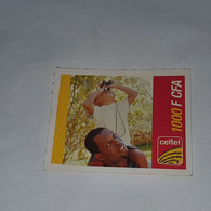 Burkina Faso-(BF-CEL-REF-13/3)-man And Child-(6)-(1000fcfa)-(53-87-23-97-54-28)-used Card - Burkina Faso