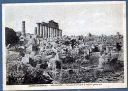 °°° Cartolina - Castelvetrano - Selinunte Tempio Di Ercole E Veduta Generale Viaggiata (l) °°° - Trapani