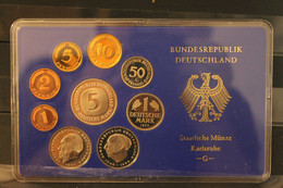 Deutschland, Kursmünzensatz Spiegelglanz (PP), 1975, G - Ongebruikte Sets & Proefsets