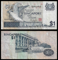 SINGAPORE BANKNOTE - 1 DOLLAR 1976 P#9 F/VF (NT#03) - Singapore