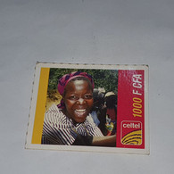 Burkina Faso-(BF-CEL-REF-13/B/6)-women-(17)-(1000fcfa)-(1821-3395-4759)-used Card - Burkina Faso