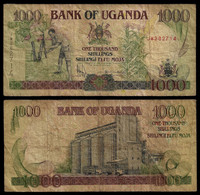 UGANDA BANKNOTE - 1000 SHILLINGS 2000 P#39a F (NT#03) - Uganda