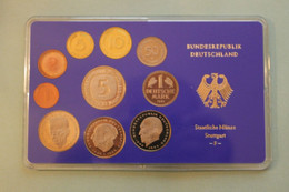 Deutschland, Kursmünzensatz Spiegelglanz (PP), 1981, F - Mint Sets & Proof Sets