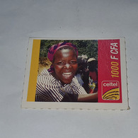 Burkina Faso-(BF-CEL-REF-13/C-3)-women-(21)-(1000fcfa)-(2117-5025-3661)-used Card - Burkina Faso