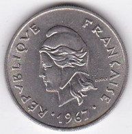 Polynésie Française. 10 Francs 1967. En Nickel - French Polynesia