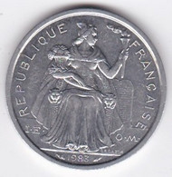 Polynésie Française. 2 Francs 1983, En Aluminium - Polynésie Française