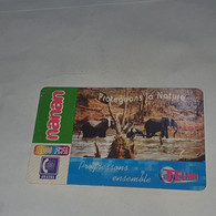 Burkina Faso-(BF-TLM-REF-0001B/1)-protegeons-(36)-(1.000fcfa)-(256654544733)-used Card+1card Prepiad Free - Burkina Faso