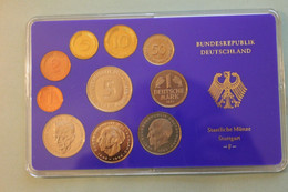 Deutschland, Kursmünzensatz Spiegelglanz (PP), 1982, F - Ongebruikte Sets & Proefsets