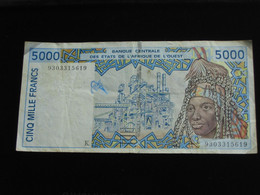 SENEGAL - 5000 Francs 1993 - Banque Centrale Des états De L'Afrique De L'ouest  **** EN  ACHAT IMMEDIAT  **** - Sénégal