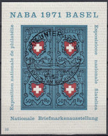 SUIZA 1971 HB-21 USADO - Blocks & Sheetlets & Panes