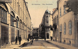 Castres         81           La Rue Gambetta. Colorisée Et Toilée             (voir Scan) - Castres
