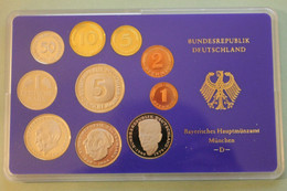 Deutschland, Kursmünzensatz Spiegelglanz (PP), 1986, D - Mint Sets & Proof Sets