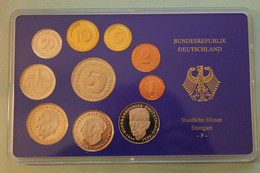 Deutschland, Kursmünzensatz Spiegelglanz (PP), 1986, F - Ongebruikte Sets & Proefsets