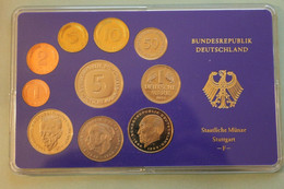 Deutschland, Kursmünzensatz Spiegelglanz (PP), 1984, F - Mint Sets & Proof Sets