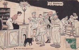 AK La Bienvenue - Franz. Soldaten - Humor - 1915 (55003) - Humorísticas