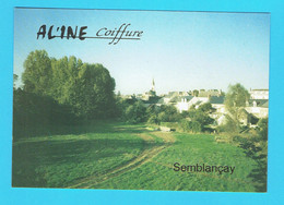 Format Carte Postale Carte De Fidélité AL'INE Coiffure 37 SEMBLANCAY - Semblançay