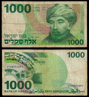 ISRAEL BANKNOTE - 1000 SHEQALIM 1983 P#49 F (NT#03) - Israele