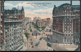 °°° 25631 - USA - NY - NEW YORK - BROADWAY AND AMSTERDAM AVENUE - 1915 With Stamps °°° - Broadway