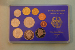 Deutschland, Kursmünzensatz Spiegelglanz (PP), 1991, F - Ongebruikte Sets & Proefsets