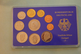 Deutschland, Kursmünzensatz Spiegelglanz (PP), 1992, F - Ongebruikte Sets & Proefsets