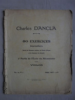 Ancien - 50 Exercices Journaliers Pour Violon Charles Dancla OP. 74 N° 2 - Etude & Enseignement