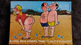 CPSM SERIE BOULES 820/5  BOULISTE PETANQUE ALLONS NOUS SOMMES FANNY IL FAUT S EXCUTER DESSIN ILLUSTRATEUR ALEXANDRE - Petanca