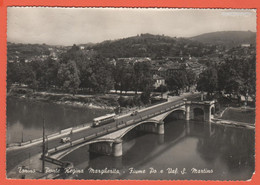 ITALIA - ITALY - ITALIE - 1964 - Missed Stamp - Torino - Ponte Regina Margherita - Fiume Po E Val San Martino - Viaggiat - Brücken