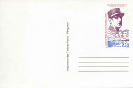 ENTIER POSTAL De 1990 Sur CP "50 ANS DE L'APPEL DU 18 JUIN" (Verso Neutre) - Entiers Postaux