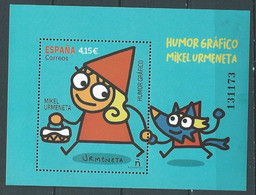 ESPAGNE SPANIEN SPAIN ESPAÑA 2021 M/S GRAPHIC HUMOR: MIKEL URMENETA MNH ED HB-5475 MI 5526 YT 5230 SC 4505 SG 5475 - Unused Stamps