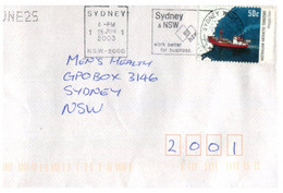 (LL 21) Australian Antactic Territory Stamps On Cover (+ 1 Sovereign Hill Cover) = 2 Cover In Total - Gebruikt