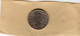 Monnaie, États-Unis, Liberty Nickel, 5 Cents, 1911 En TB+ - 1883-1913: Liberty (Liberté)