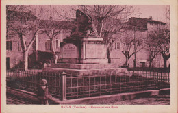 VAUCLUSE MAZAN MONUMENT AUX MORTS - Mazan