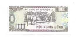 BILLET DE BANQUE VIET NAM ELEPHANT AU TRAVAIL BOIS - Zonder Classificatie