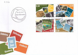 Luxembourg - FDC Stadtrechte Deifferdang, Diddeleng, Ettelbreck, Remeleng (8.460) - Covers & Documents