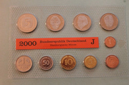 Deutschland, Kursmünzensatz Stempelglanz (stg), 2000 J - Ongebruikte Sets & Proefsets