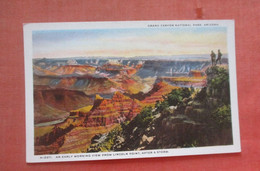 Fred Harvey H 2911 Early Morning View From Lincoln Point   Arizona > Grand Canyon Ref 4792 - Grand Canyon
