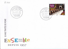 Luxembourg - Tages-Stempel Luxembourg 2, Traitê De Rome (8.464) - Briefe U. Dokumente