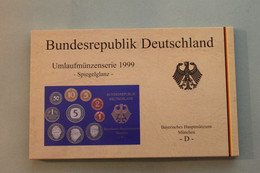 Deutschland, Kursmünzensatz; Umlaufmünzenserie 1999 D, Spiegelglanz (PP) - Sets De Acuñados &  Sets De Pruebas