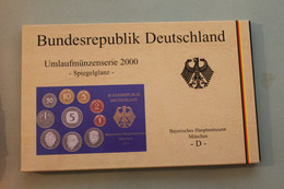 Deutschland, Kursmünzensatz; Umlaufmünzenserie 2000 D, Spiegelglanz (PP) - Ongebruikte Sets & Proefsets