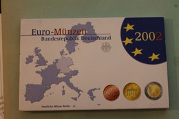 Deutschland, Kursmünzensatz; Euro-Umlaufmünzenserie 2002 A, Spiegelglanz (PP) - Ongebruikte Sets & Proefsets