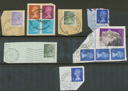 SINGAPORE „ANZUK“ Seven Different Forces Post Office Postmarks 3 Different Types - Singapour (1959-...)