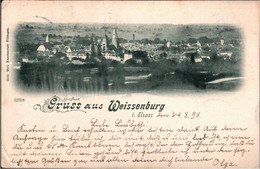 ! 1898 Alte Ansichtskarte Gruss Aus Weissenburg Im Elsaß, Alsace Wissembourg - Wissembourg